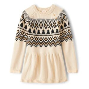Gymboree Sweater Dress Girl Size 6 Fairisle Winter Wonderland Holiday Christmas